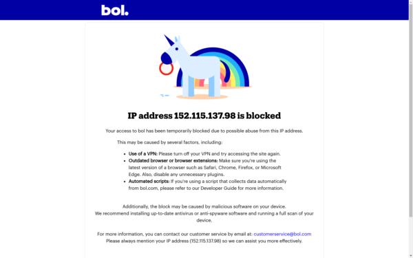 Screenshot of bol.com