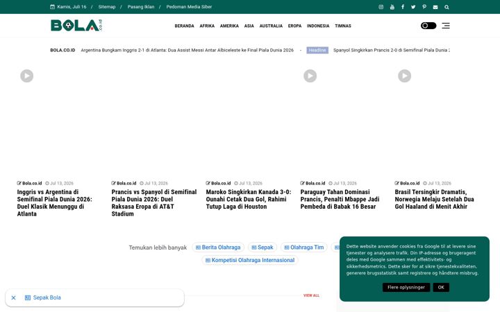 Screenshot of bola.co.id