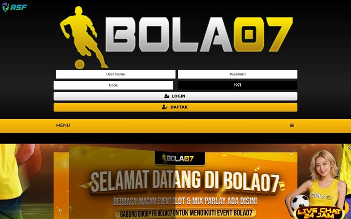 Captură de ecran a bola07fc.com