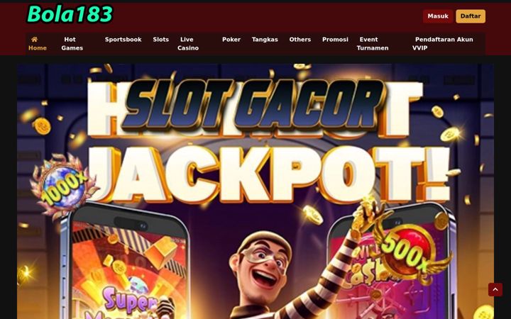 Screenshot of bola183.com