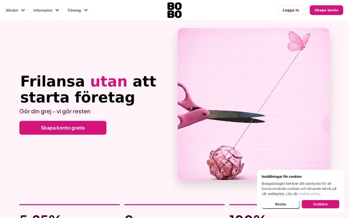 Screenshot of bolagsbolaget.se