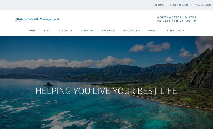 Zrzut ekranu bolandwealthmanagement.nm.com