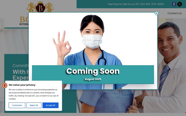 Zrzut ekranu bolanleinternationalhospital.com