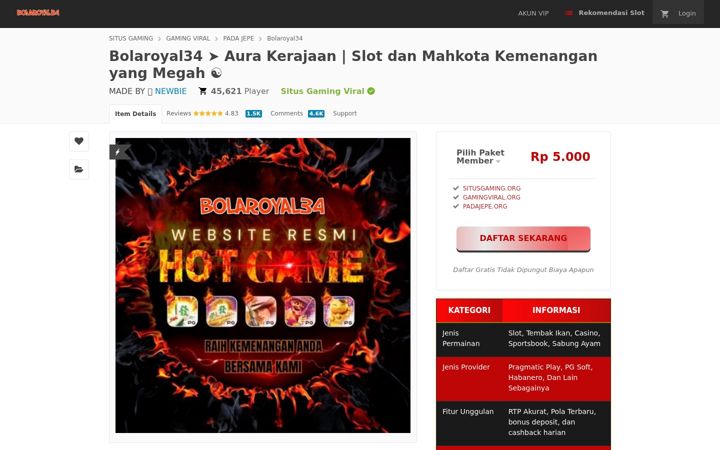 Screenshot of bolaroyal34.org