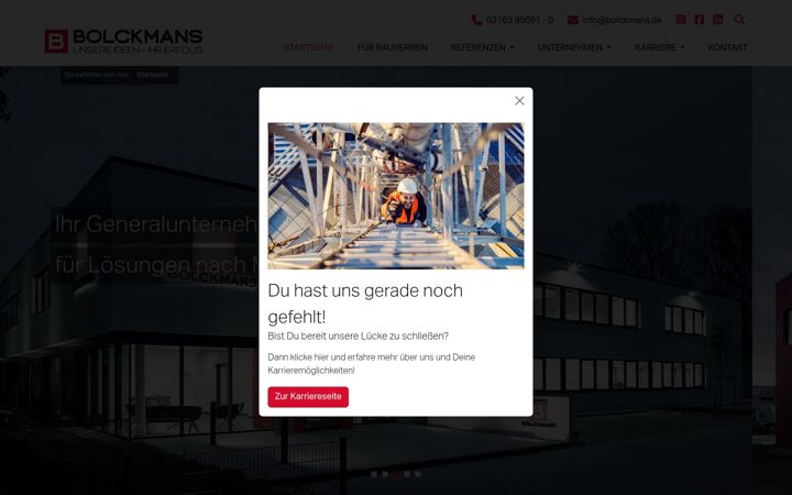 Screenshot of bolckmans.de