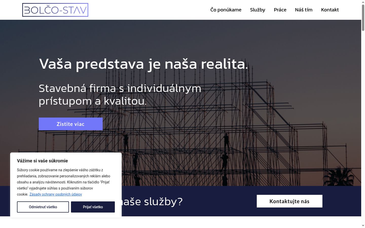 Snímek obrazovky baneru souhlasu zobrazeného před jakoukoli interakcí