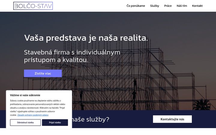 Screenshot of bolcostav.sk