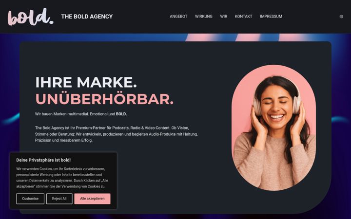 Screenshot of bold-agency.de