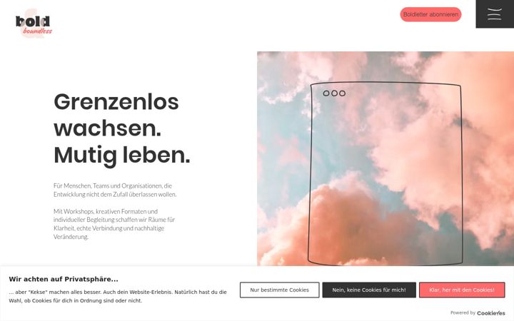 Zrzut ekranu bold-boundless.de