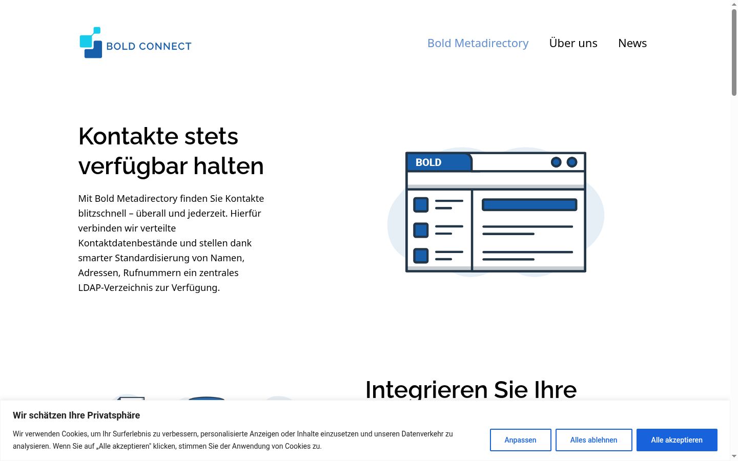 Skärmbild av samtyckesbannern som visades före någon interaktion
