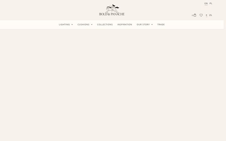 Screenshot stránky boldandpanache.com