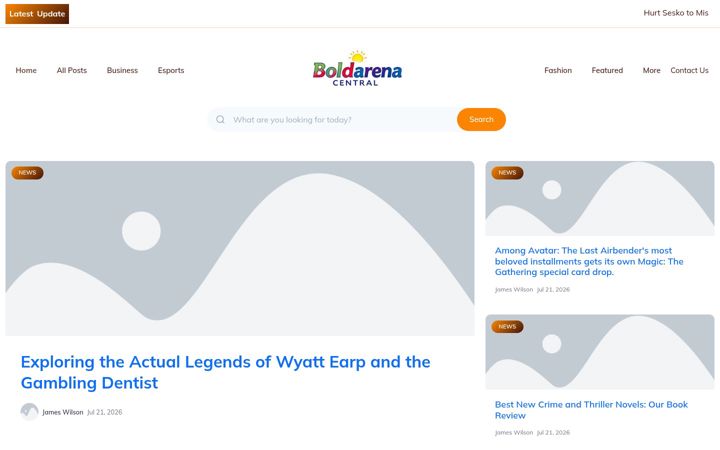 Screenshot of boldarenacentral.nl