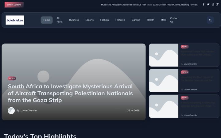 Screenshot of boldbrief.au