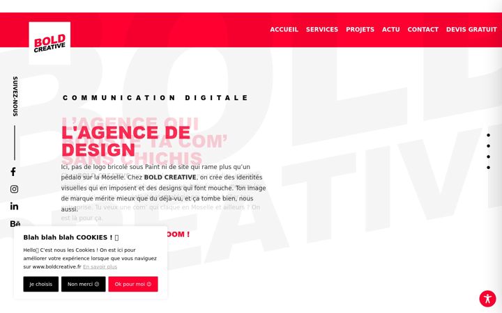 Screenshot stránky boldcreative.fr