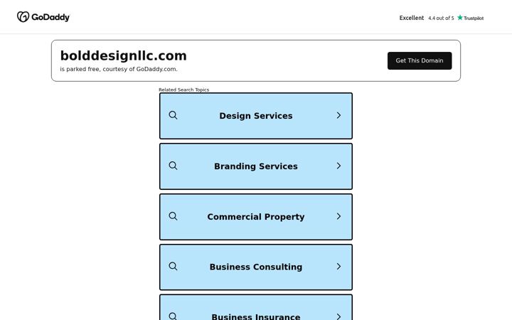 Screenshot of bolddesignllc.com