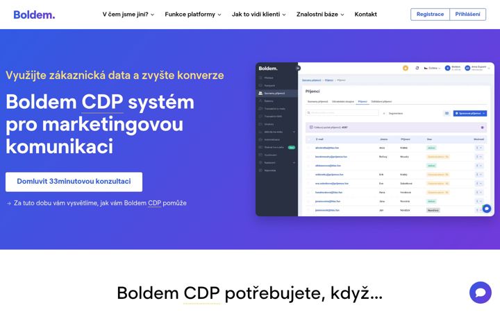 Screenshot of boldem.cz