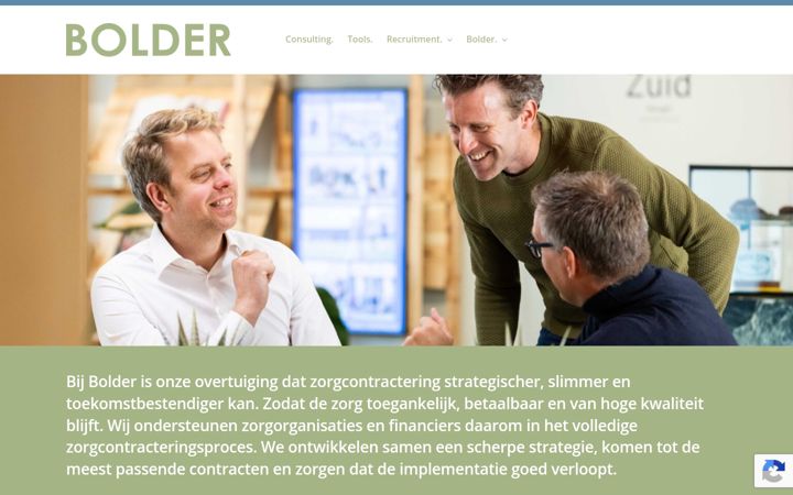Екранна снимка на bolder-zorgadvies.nl