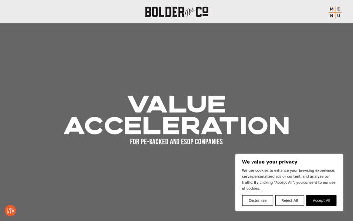 Екранна снимка на boldercreative.com