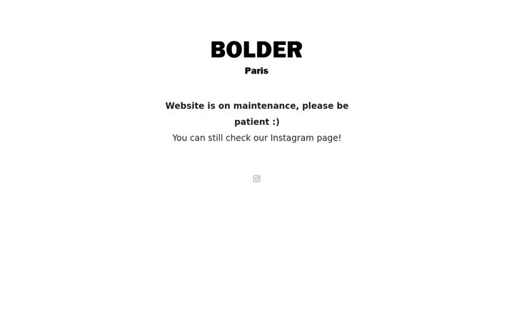 Screenshot of bolderparis.com