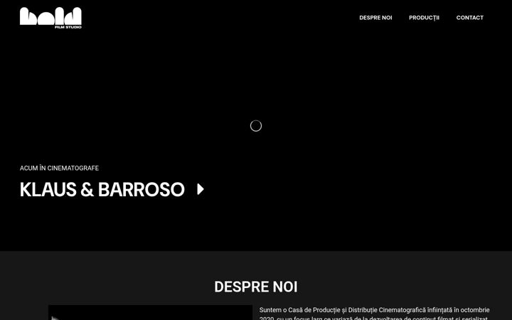 Screenshot of boldfilmstudio.ro