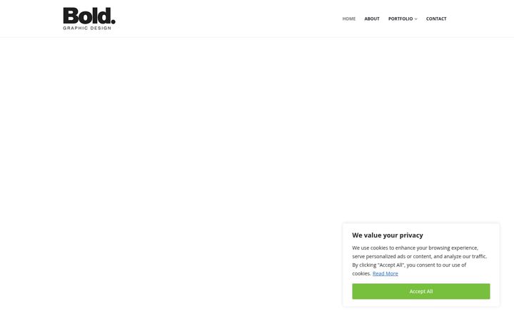 Screenshot of boldgraphicdesign.com
