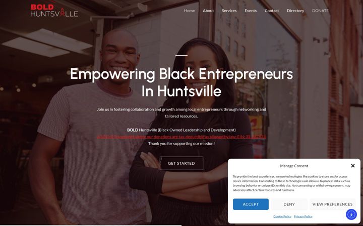 Screenshot of boldhuntsville.org