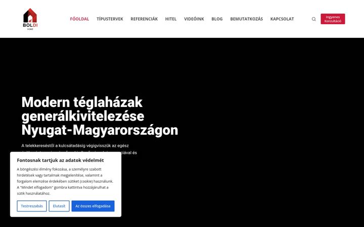 Screenshot ta' boldihome.hu