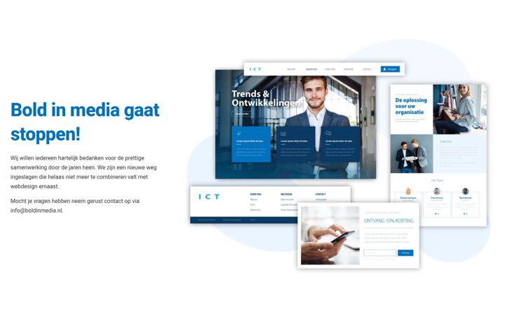 Screenshot of boldinmedia.nl