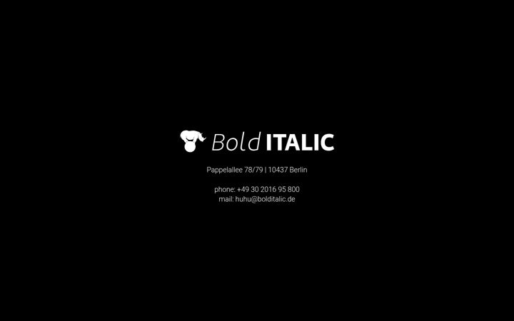 Screenshot ta' bolditalic.de