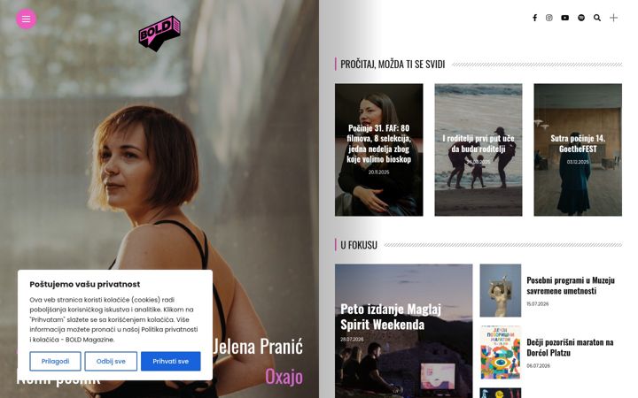 Screenshot of boldmagazine.rs