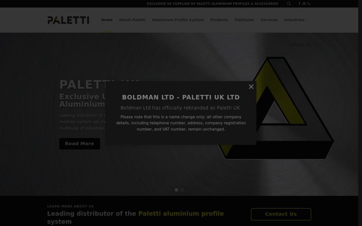 Screenshot of boldman.co.uk