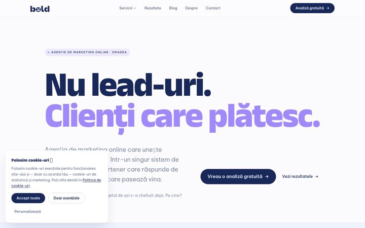 Screenshot of boldmarketing.ro