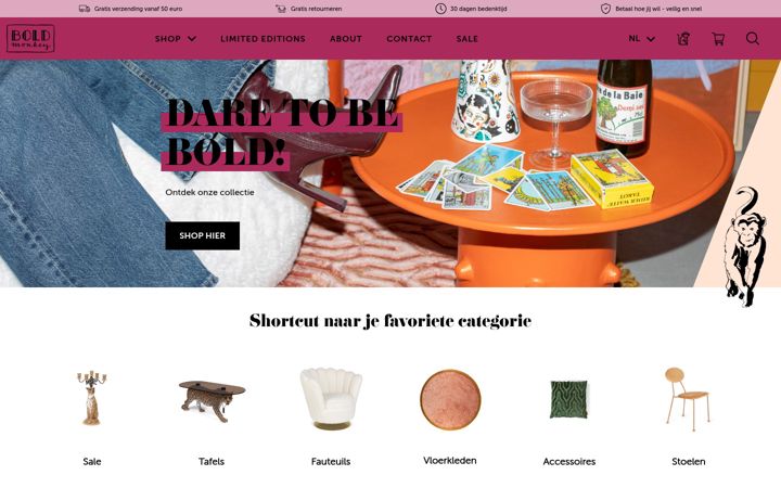 Screenshot of boldmonkey.com