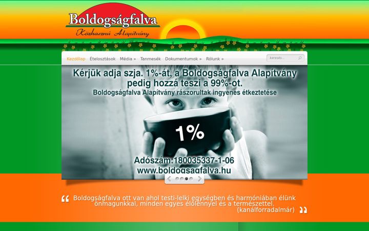 Screenshot of boldogsagfalva.hu