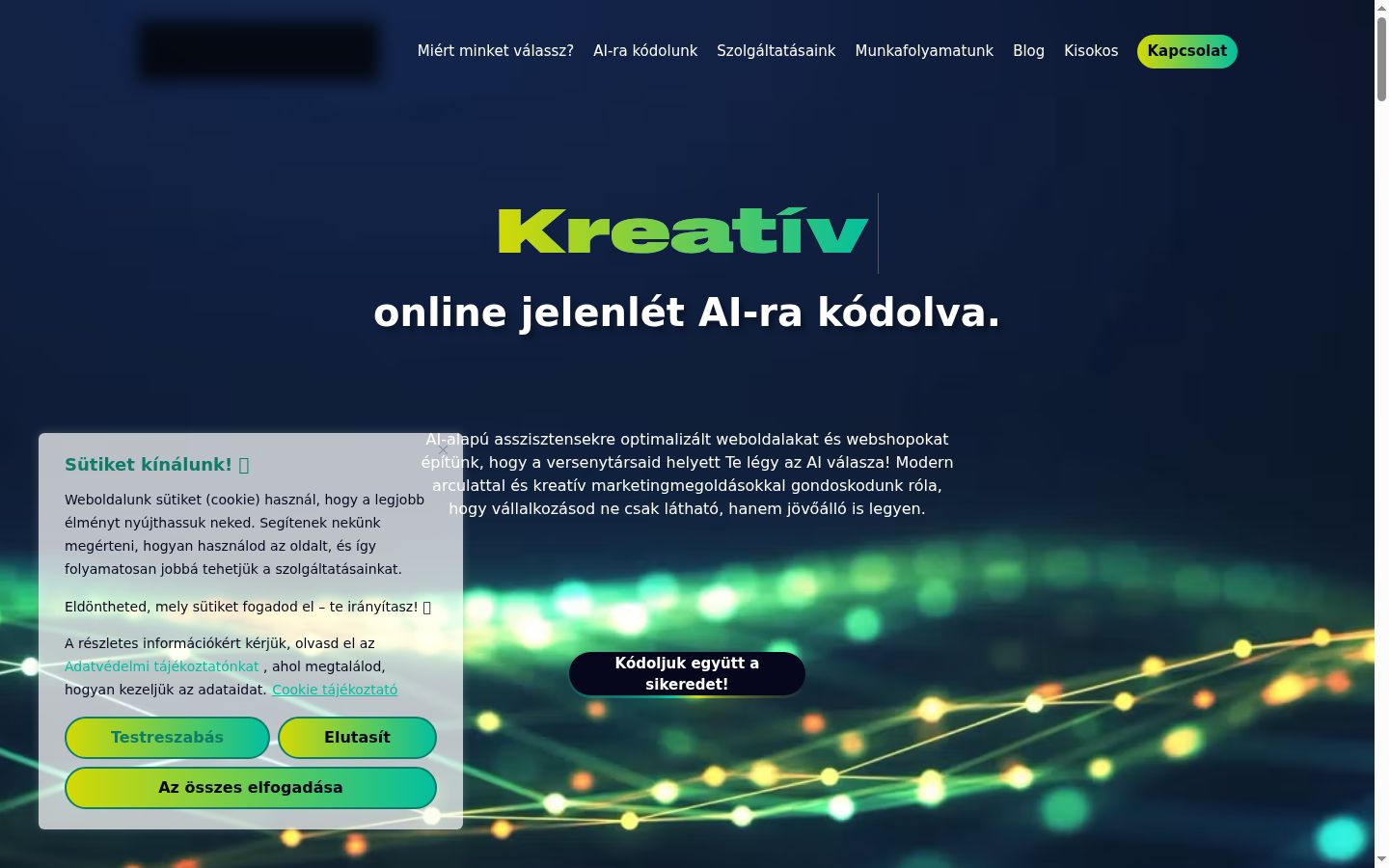 Posnetek zaslona pasice za privolitev, prikazane pred kakršno koli interakcijo