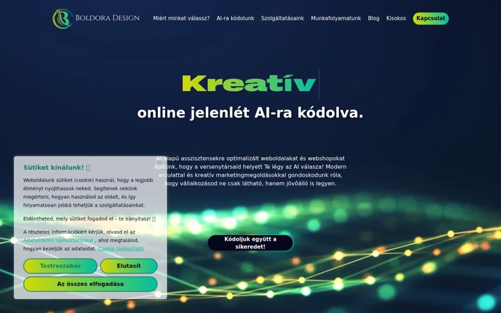 Posnetek zaslona boldoradesign.com