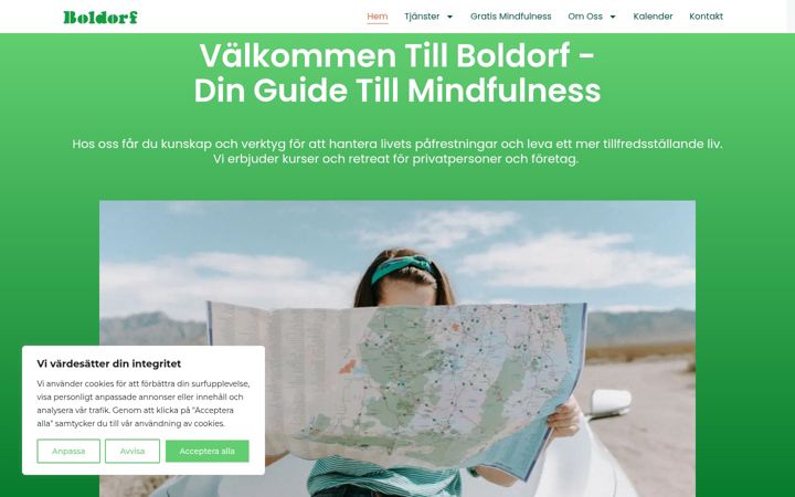 Posnetek zaslona boldorf.se