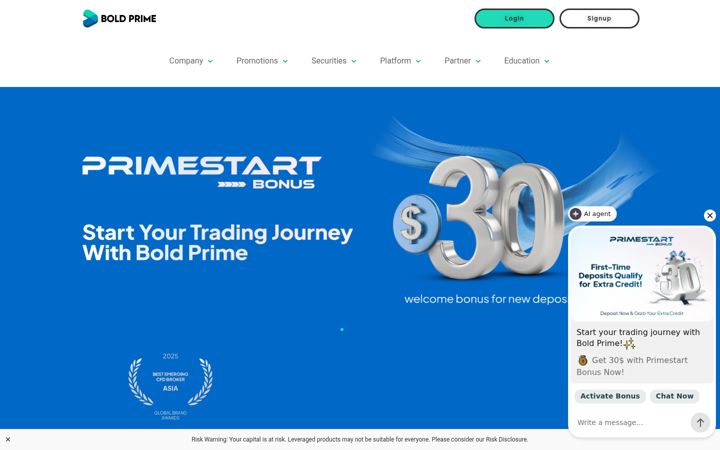 Screenshot of boldprime.com