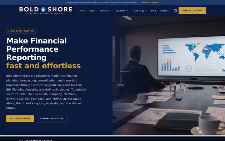 Screenshot of boldshore.com