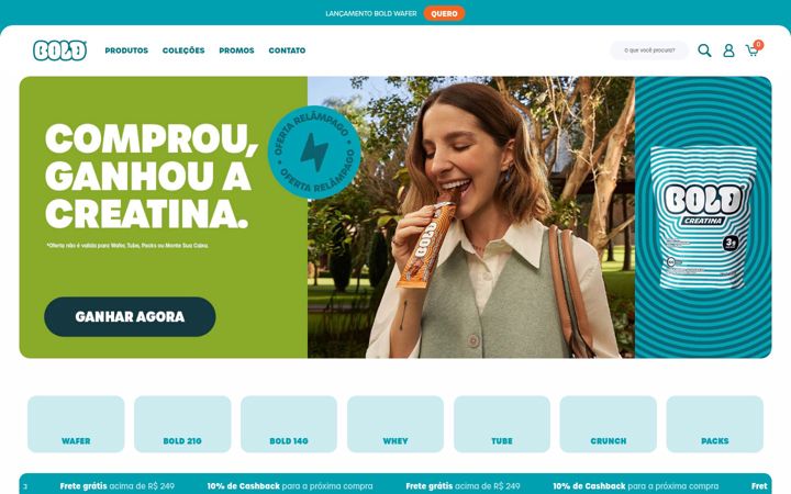 Screenshot of boldsnacks.com.br