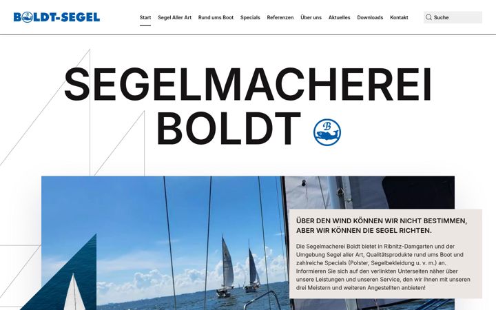 Screenshot of boldt-segel.de