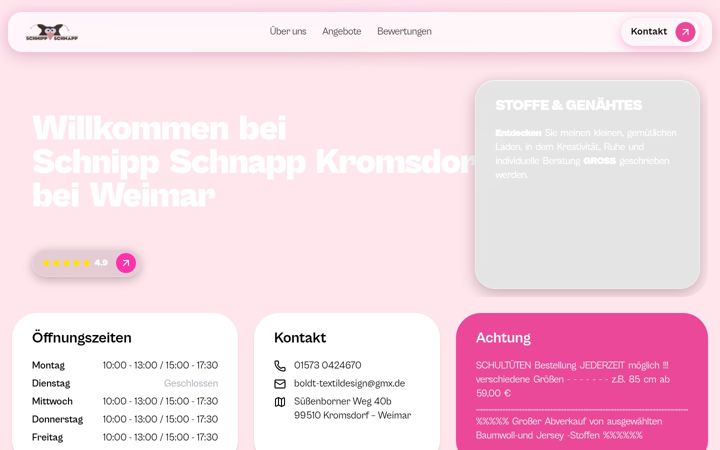 Screenshot of boldt-textildesign.de