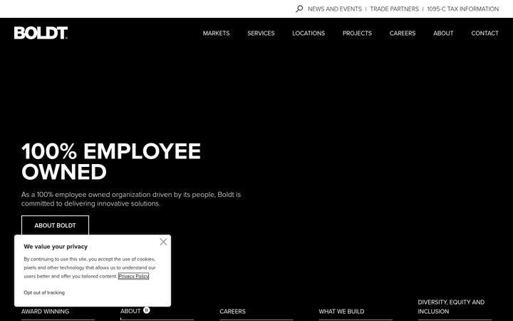 Screenshot of boldt.com