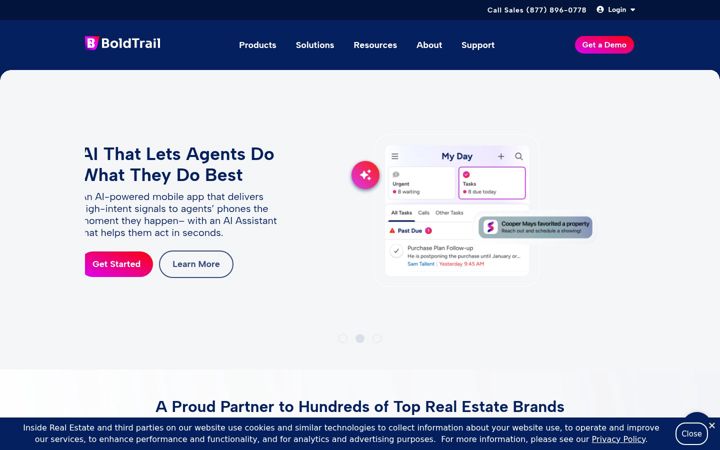 Screenshot of boldtrail.com