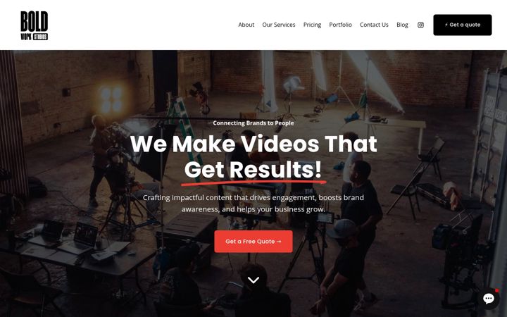 Screenshot of boldworkstudios.co.uk