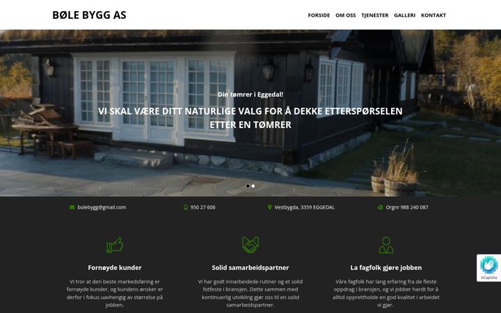 Screenshot of bolebygg.no