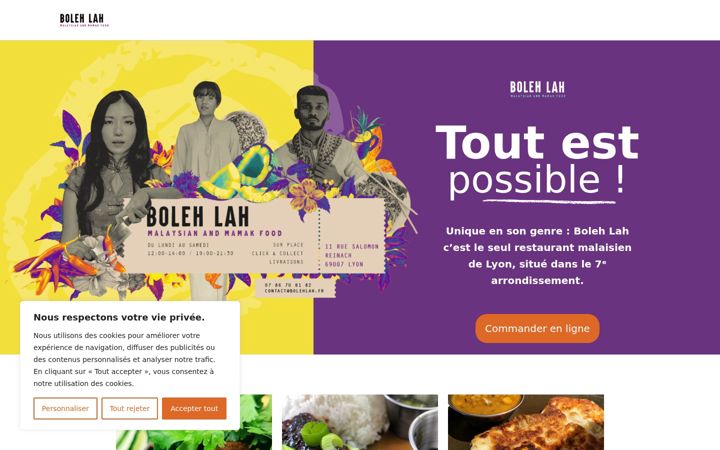 Screenshot of bolehlah.fr
