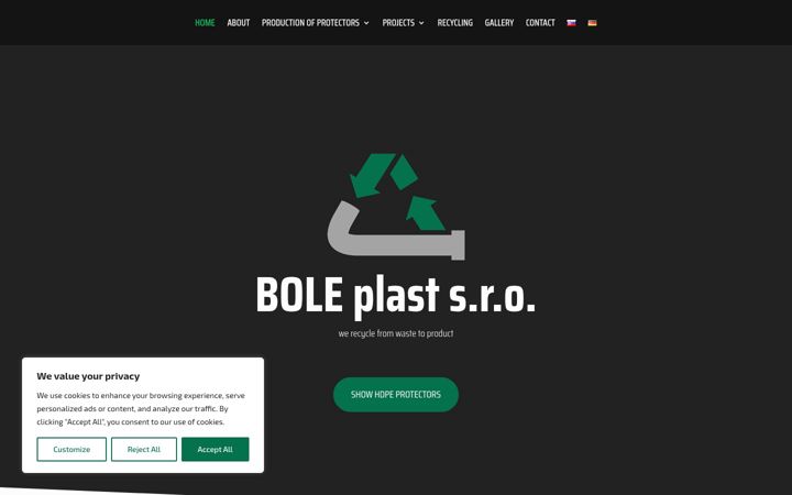 Screenshot of boleplast.sk