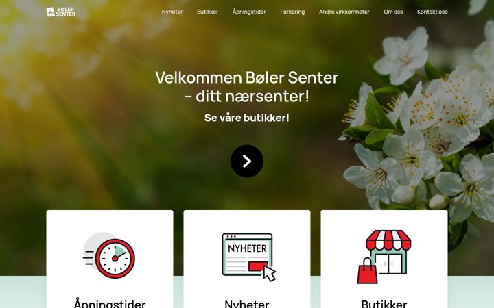 Snimka zaslona za bolersenter.no