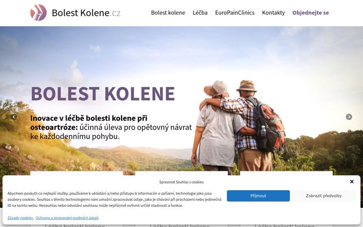 Screenshot of bolestkolene.cz